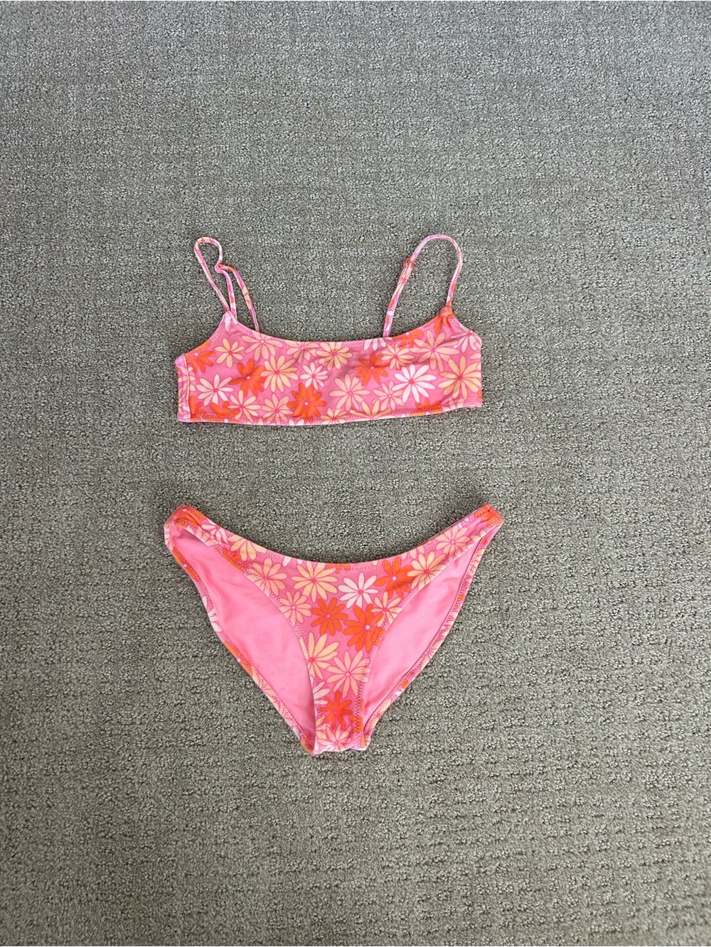 Triangl Floral Pink Two-Piece Bikini Set Size XS!